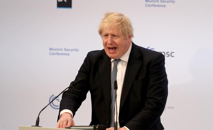 brytyjski premier Boris Johnson / autor: PAP/EPA/ALEXANDRA BEIER / POOL