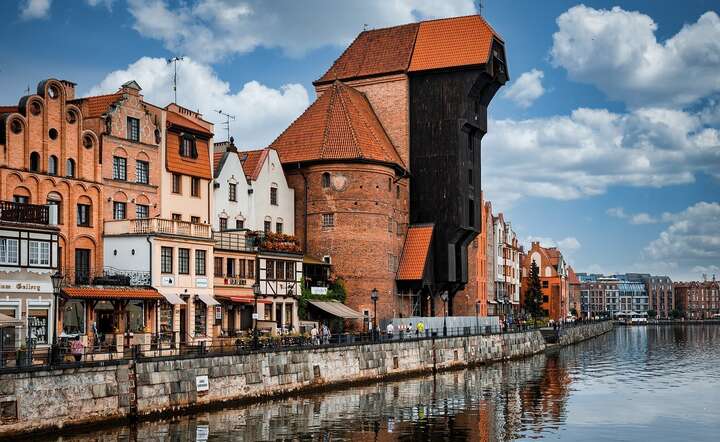 Żuraw portowy w Gdańsku. Stan sprzed renowacji / autor: Pixabay
