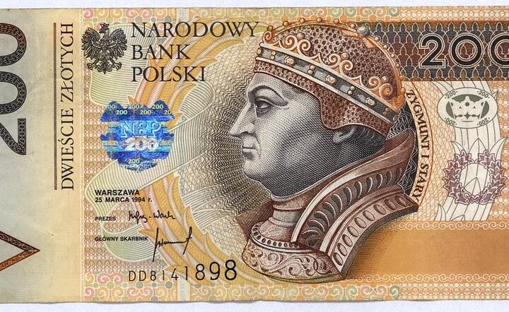 Banknoty o nominale 200 zł zostały wykorzystane do wyłudzenia w NBP  / autor: fot. Pixabay