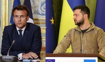 Zełenski zaprasza Macrona na Ukrainę