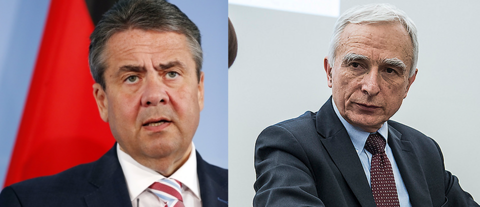 autor: Na zdjęciu szef MSZ Niemiec i Piotr Naimski. Fot. EPA/PAP/Flickr: MON