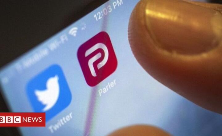 ikona sieci społecznościowej Parler.com / autor: Twitter