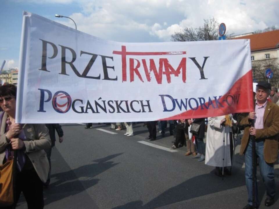 Uczestnicy marszu w obronie Telewizji Trwam, Fot. wPolityce.pl