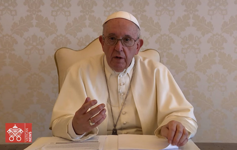 Nagranie z przesłaniem papieża Franciszka / autor: YouTube/Vatican News