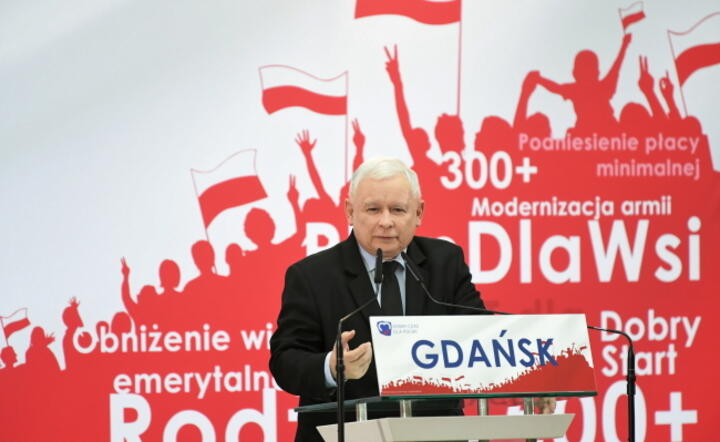 Prezes Prawa i Sprawiedliwości Jarosław Kaczyński podczas konwencji regionalnej partii / autor: PAP/Adam Warżawa