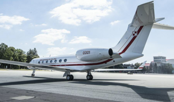 W Bydgoszczy wylądował drugi samolot dla VIP - Gulfstream G550