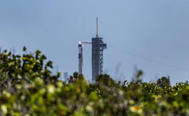 Rakieta Falcon 9 na stanowisku SLC 39A w Centrum Kosmicznym Johna F. Kennedy’ego na przylądku Canaveral na Florydzie (USA) / autor: PAP/Leszek Szymański