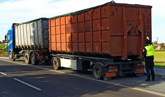Nielegalny transport 23 ton odpadów