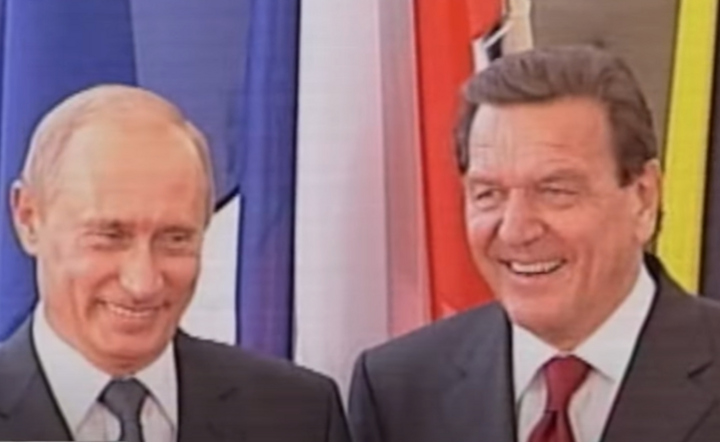 Putin i Schroeder / autor: Materiały Prasowe