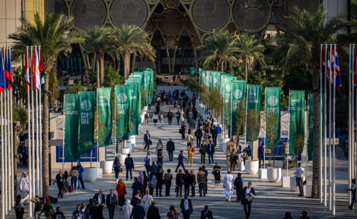 Expo City Dubai, miejsce Konferencji Narodów Zjednoczonych w sprawie Zmian Klimatu (COP28)/Dubaj, Zjednoczone Emiraty Arabskie, 06 grudnia 2023 r. / autor: PAP/EPA/MARTIN DIVISEK
