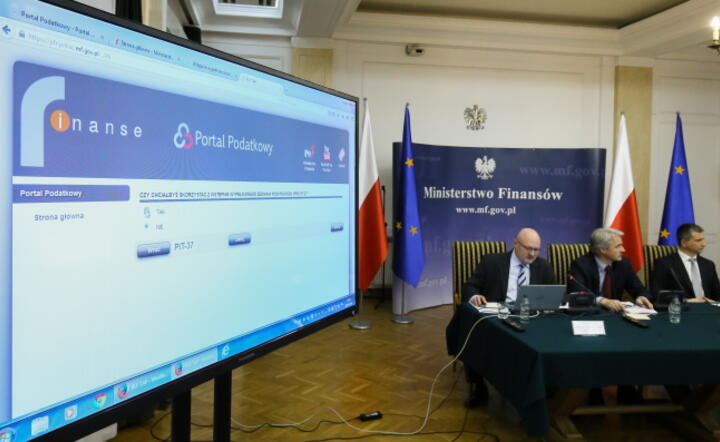 Prezentacja Portalu Podatkowego Ministerstwa Finansów fot. PAP / Paweł Supernak