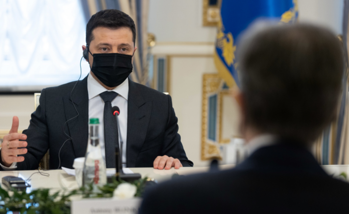 prezydent Ukrainy Wołodymyr Zełenski / autor: PAP/EPA/PRSIDENTIAL PRESS SERVICE HANDOUT HANDOUT
