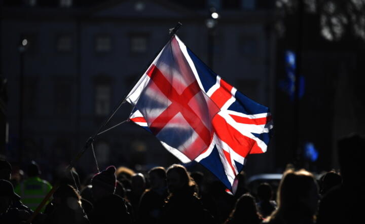 Manifestacja przed budynkiem parlamentu, Londyn, 17 stycznia / autor: fot. PAP/EPA/NEIL HALL
