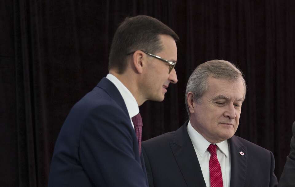 Mateusz Morawiecki i Piotr Gliński / autor: Fratria