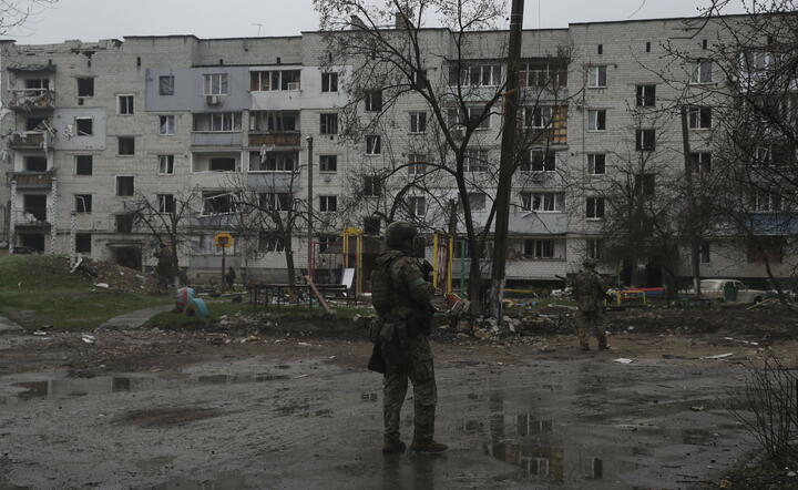 Zniszczone domy na Ukrainie / autor: PAP/EPA