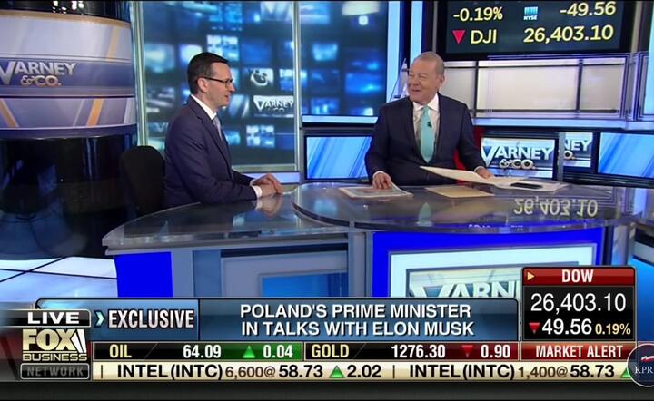 Tak promuje się Polskę! Morawiecki w FOX Business