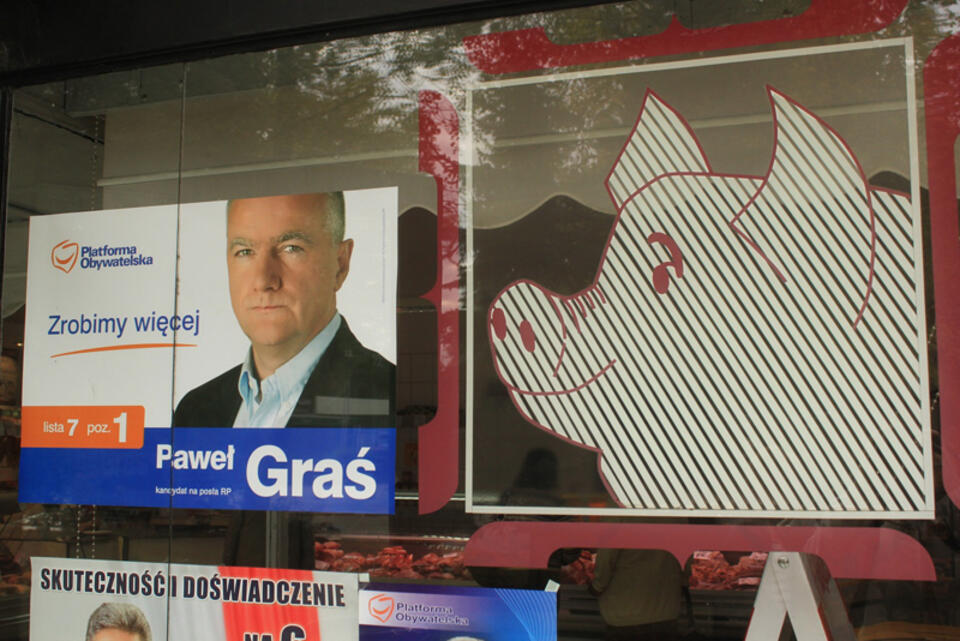 W czasie ostatniej kampanii wyborczej sztab Pawła Grasia walczył o wyborców, gdzie tylko się dało... Fot. Jan Lorek