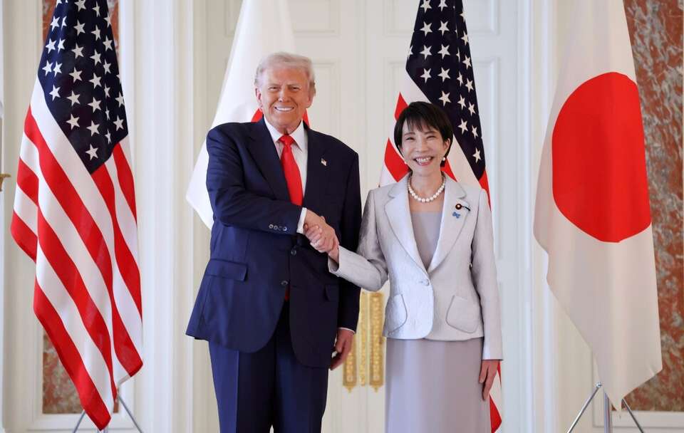 Donald Trump i Sanae Takaichi  / autor: PAP/EPA/JAPAN POOL / JIJI PRESS