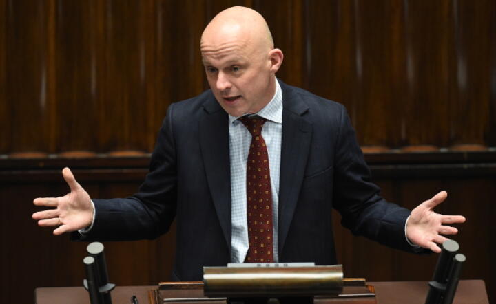 Minister finansów Paweł Szałamacha w trakcie debaty budżetowej w Sejmie, fot. PAP/Radek Pietruszka