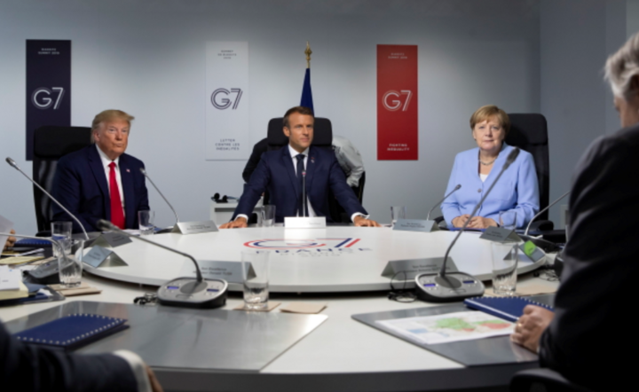 Przywódcy na szczycie G7 / autor: PAP/EPA/IAN LANGSDON / POOL