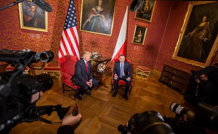 Zamek Królewski w Warszawie, 6 lipca 2017 - prezydenci Donald Trump i Andrzej Duda spotkali się na szczycie Inicjatywy Trójmorza / autor: Julita Szewczyk