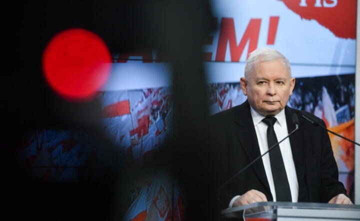 Prezes PiS Jarosław Kaczyński w siedzibie Prawa i Sprawiedliwości w Warszawie  / autor: PAP/Piotr Nowak