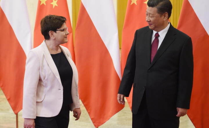 Premier Beata Szydło podczas spotkania z przewodniczącym ChRL Xi Jinpingiem w Pekinie, fot. PAP/Radek Pietruszka