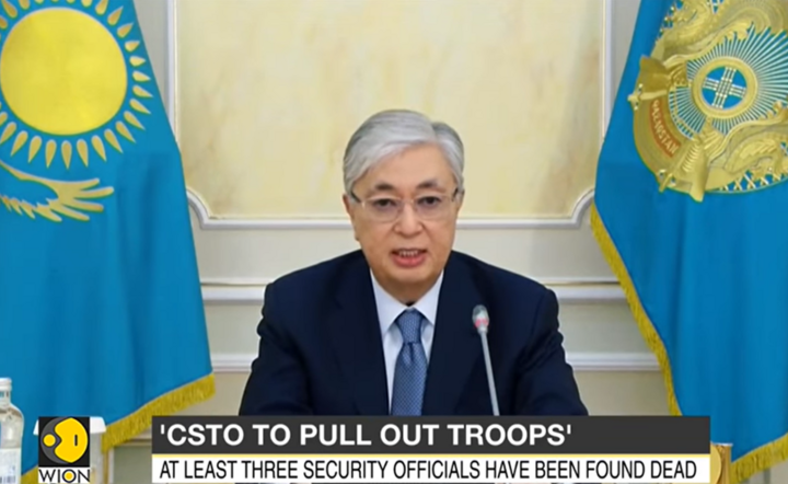 prezydent Kazachstanu Kasym-Żormat Tokajew / autor: screen/Youtube, Wion