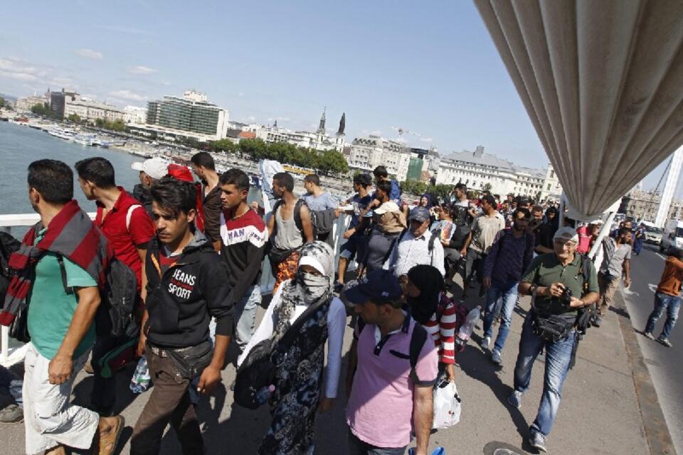 Imigranci w Budapeszcie, PAP/EPA