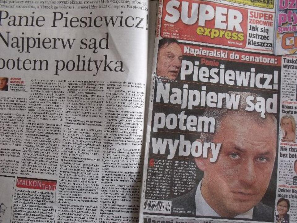 Jeden z artykułów w "Super Expressie". Fot. wpolityce.pl