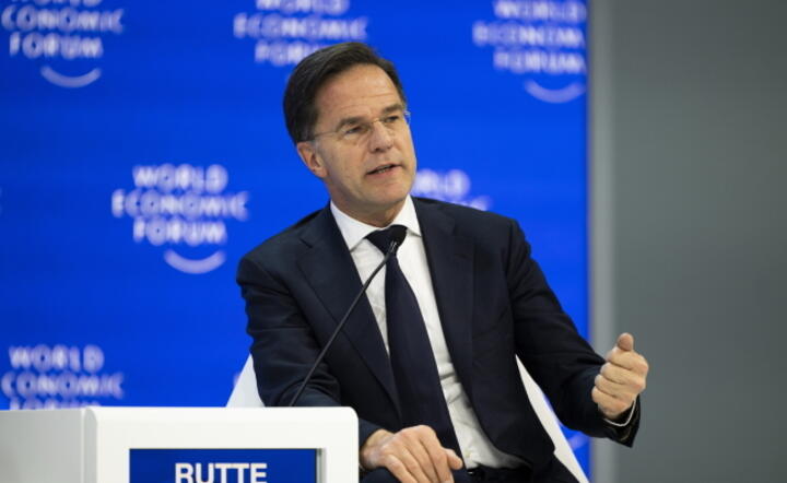 Premier Mark Rutte na Forum w Davos / autor: PAP/ EPA/GIAN EHRENZELLER
