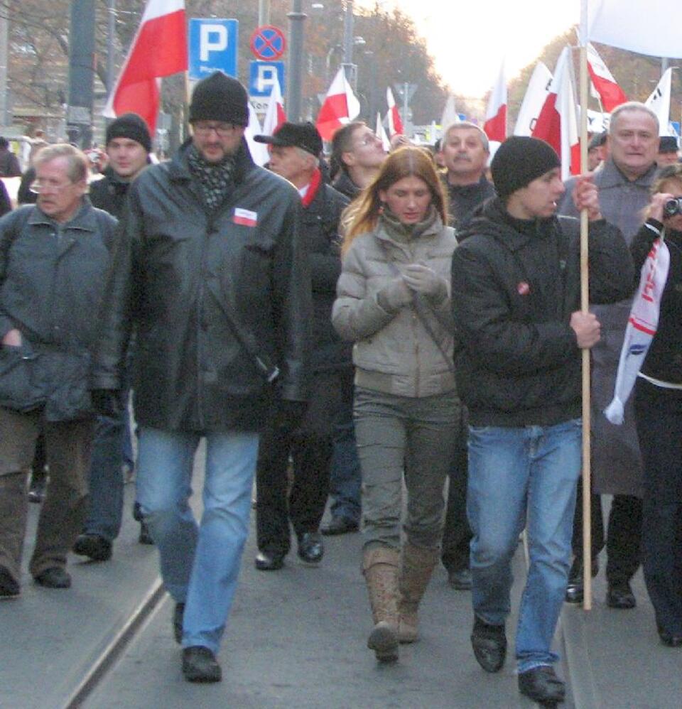 Rafał Ziemkiewicz na Marszu niepodległości 11 listopada 2011 roku. Fot. wPolityce.pl/Jerzy Wasiukiewicz