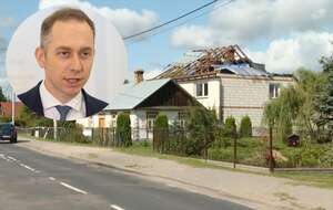 Zniszczony dom w Wyrykach; Cezary Tomczyk  / autor: Fratria/Telewizja wPolsce24