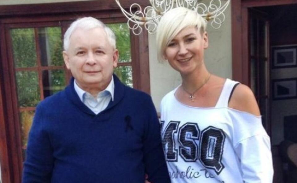 Kaczyński ze swoją stylistką. Fot. Facebook