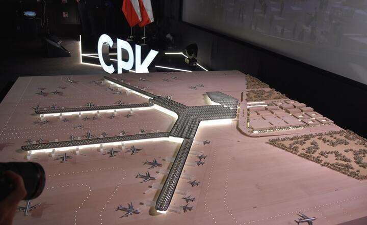 Makieta projektu części lotniskowej CPK / autor: Fratria / LK