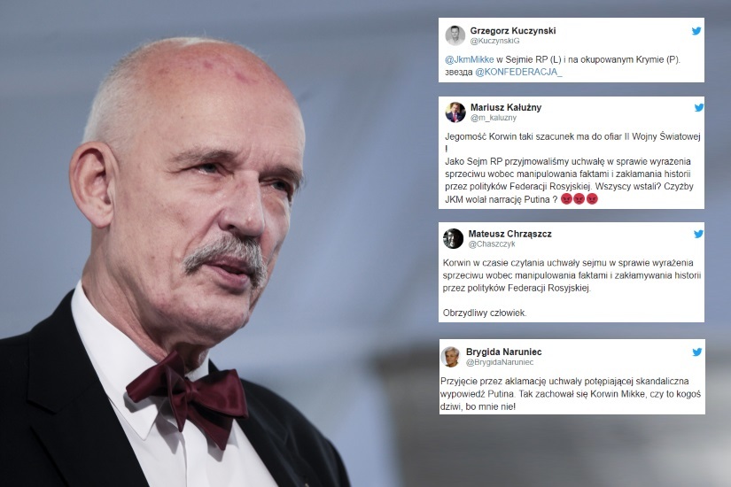 Nie Zostawić Na Kimś Suchej Nitki Internauci nie zostawiają suchej nitki na Korwin-Mikkem