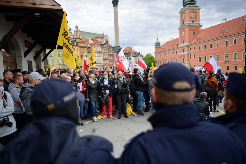 Strajk Przedsiębiorców W Warszawie Policja Są Zatrzymani 9983