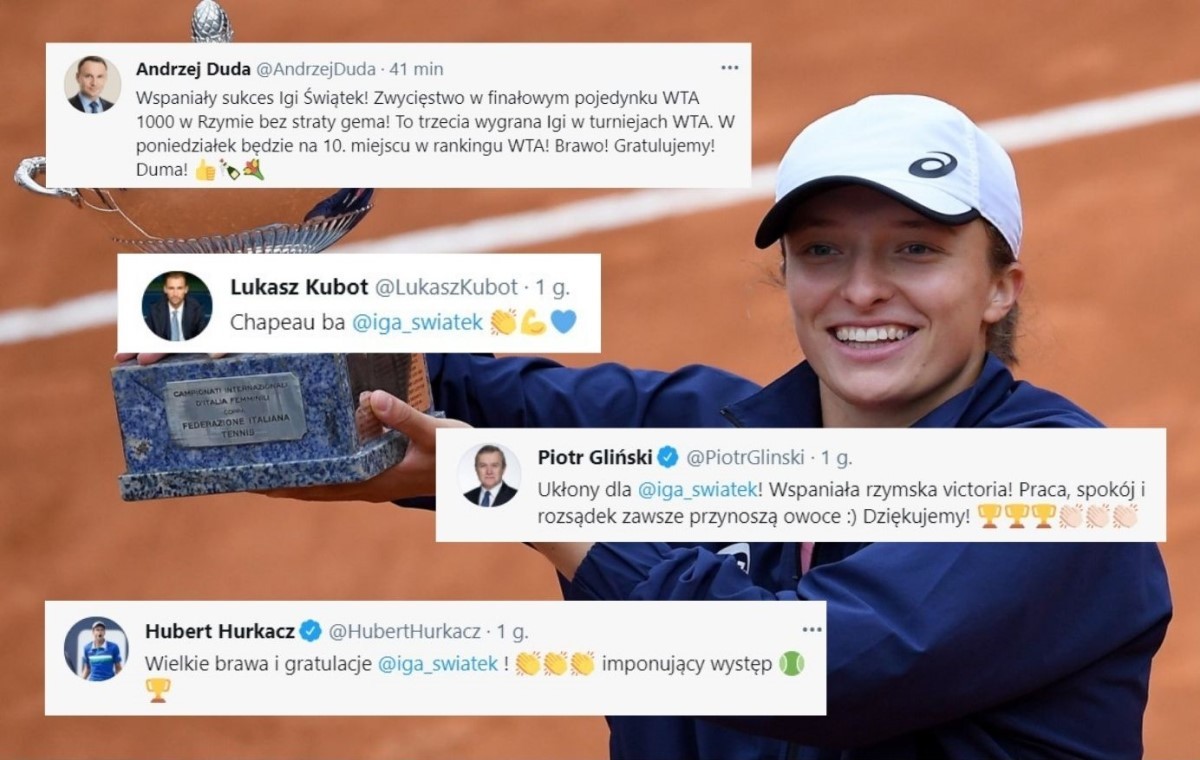 Politycy, Sportowcy I Dziennikarze Gratulują Sukcesu Świątek