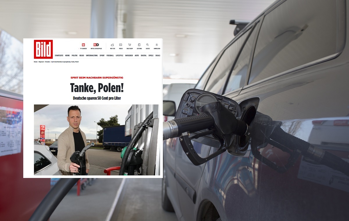 „Tanke, Polen!“.  Niemcy zachwyceni tanim paliwem w Polsce