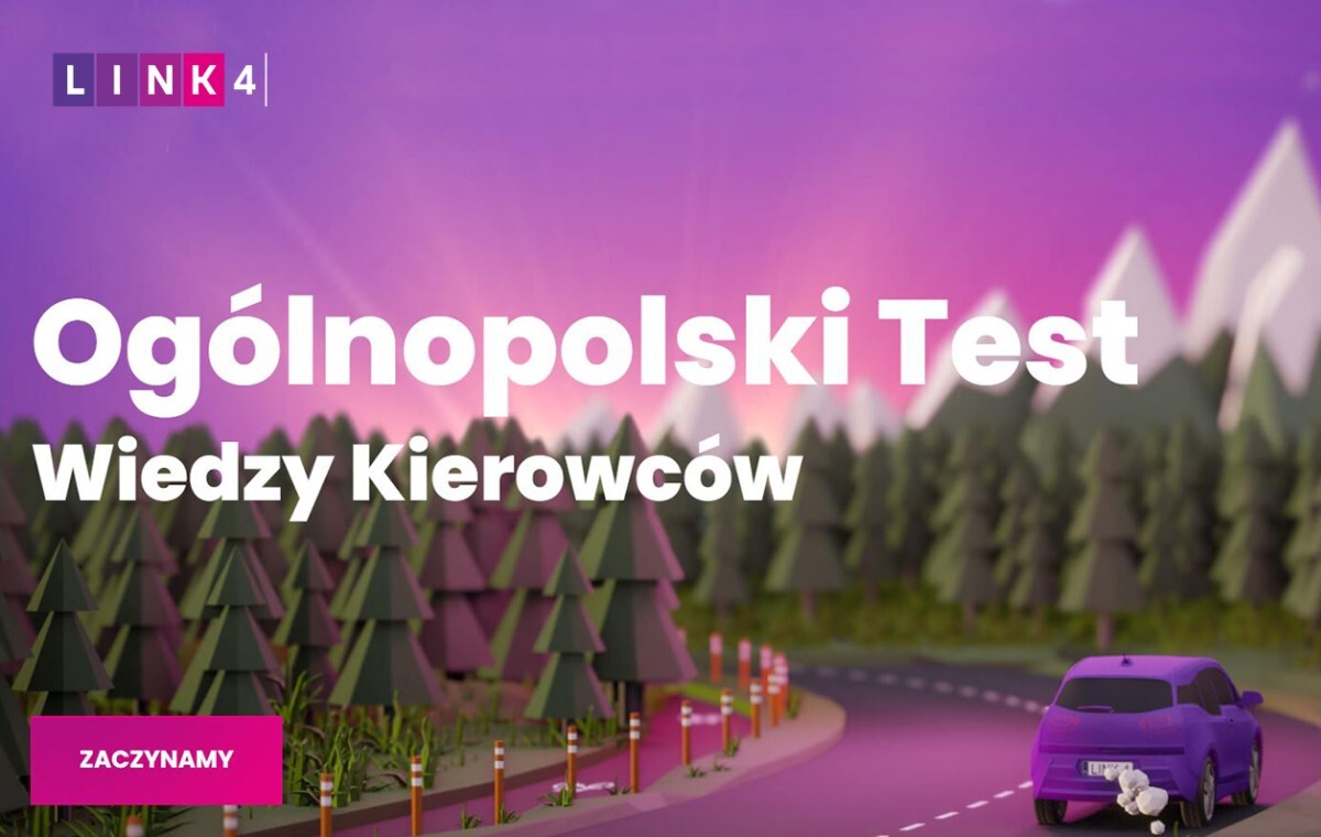 Rozwiąż test kierowcy i zdobądź zniżkę na OC i AC w LINK4