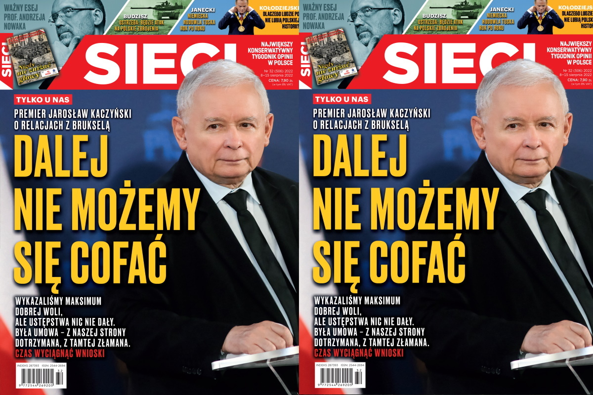 Kaczyński w tygodniku "Sieci": Dalej nie możemy się cofnąć