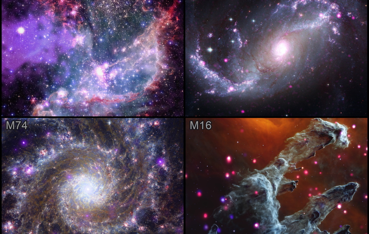NASA a lansat patru noi imagini cu galaxii
