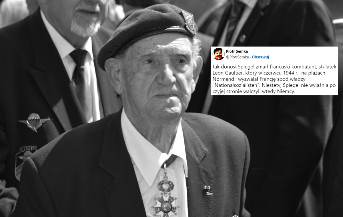 A French World War II veteran has died.  How do Germans write about it?