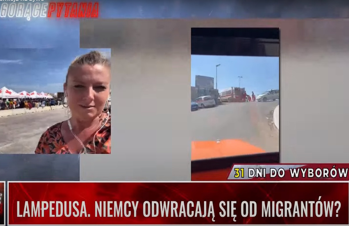 TYLKO U NAS. Wolińska-Riedi z Lampedusy:Sytuacja jest patowa