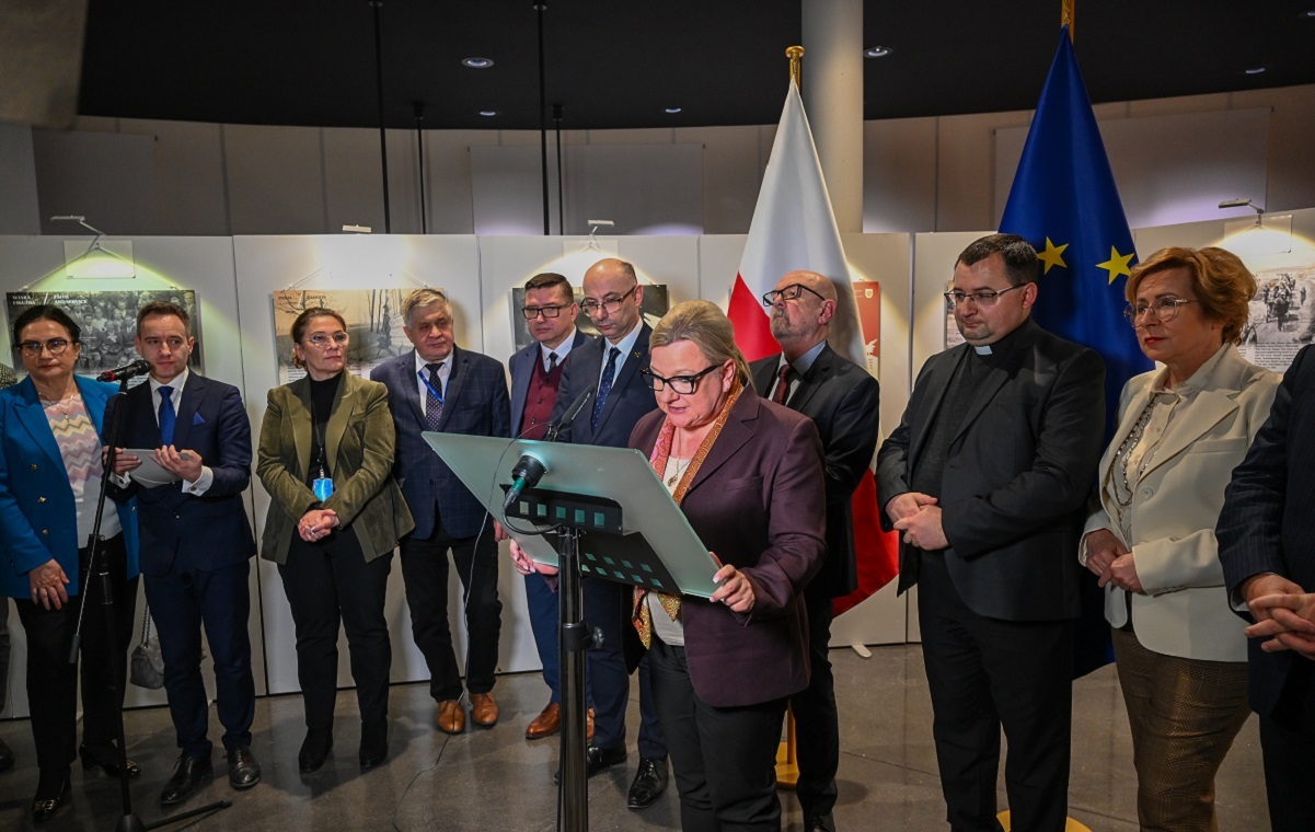 Polish members of the European Parliament opened an exhibition about the Ulma family at the European Parliament