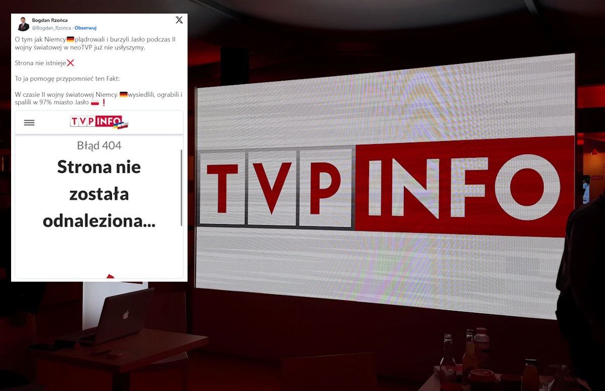 Text about the destruction of Jasło by the Germans has been removed from TVP.info!