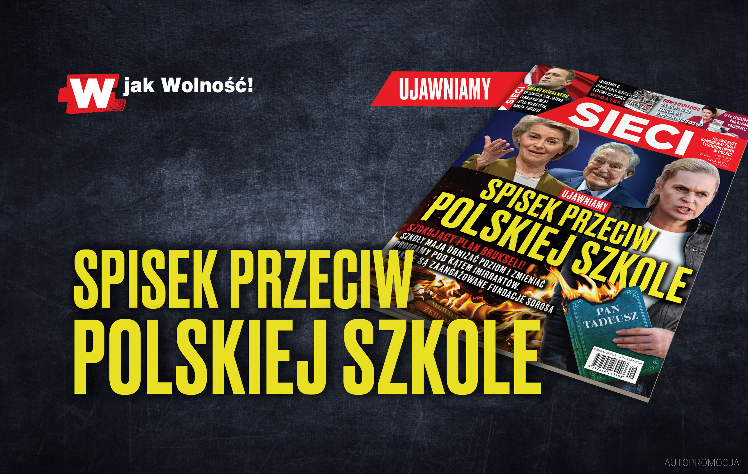 W tygodniku "Sieci": Spisek przeciw polskiej szkole