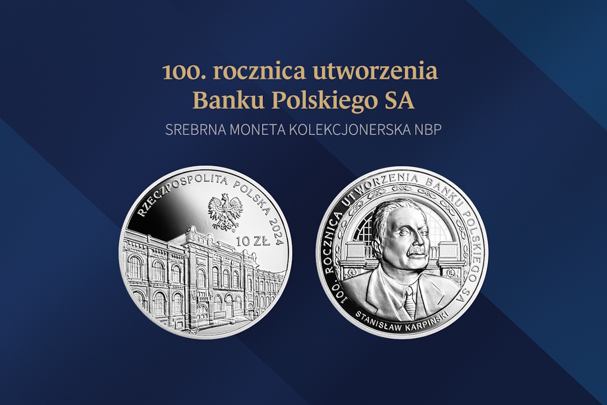 100-lecie Banku Polskiego SA na monecie kolekcjonerskiej NBP