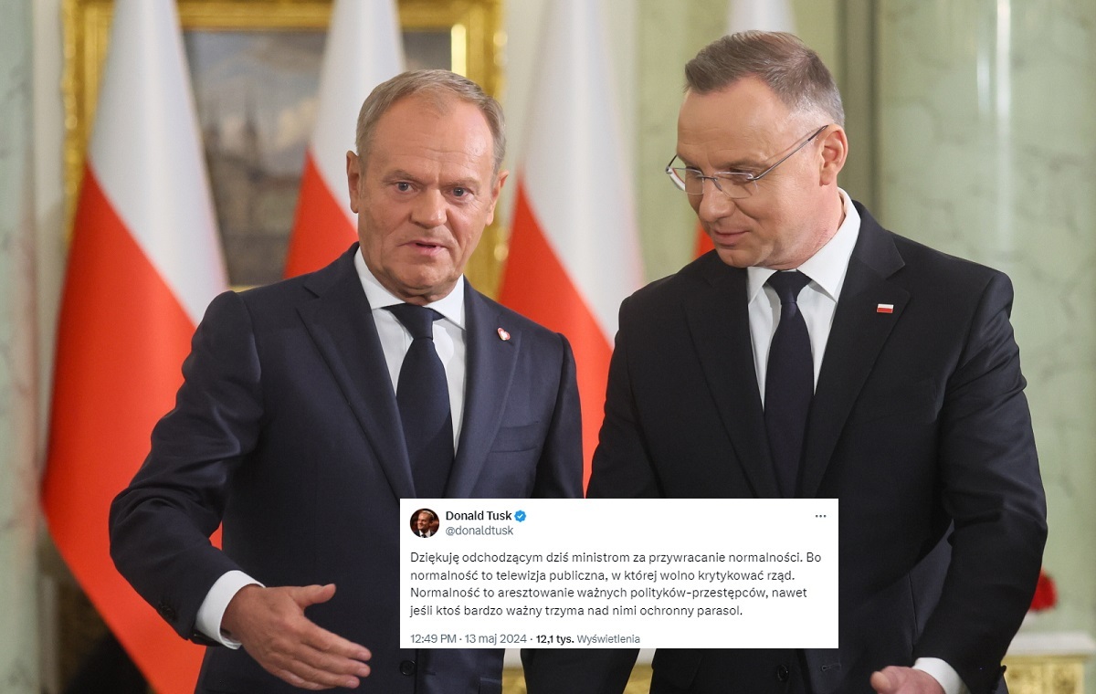 Какая наглость! Насмешка Туска над президентом во дворце