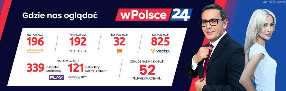 Telewizja wPolsce24 - sprawdź, gdzie nas oglądać